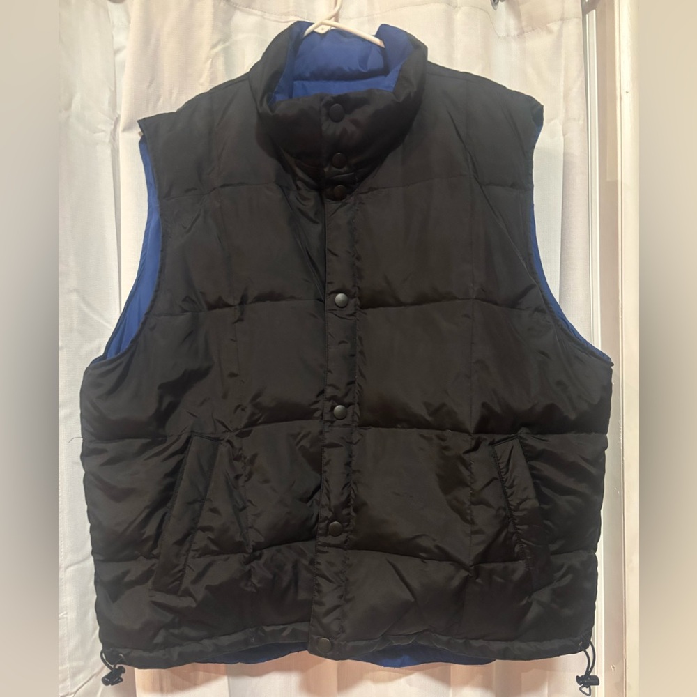 Roundtree & York - XL - Black/Blue Reversible Puffer Vest